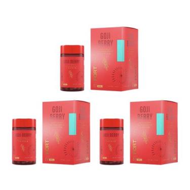 Imagem de Kit 3 Goji Berry Lycium Barbarum 60 Cápsulas - Fortlife