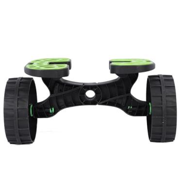 Imagem de Luqeeg Carrinho de caiaque, reboque de caiaque com capacidade de carga de 500 kg, carrinho de canoa portátil com rodas à prova de perfuração, carrinho de barco resistente e acessórios