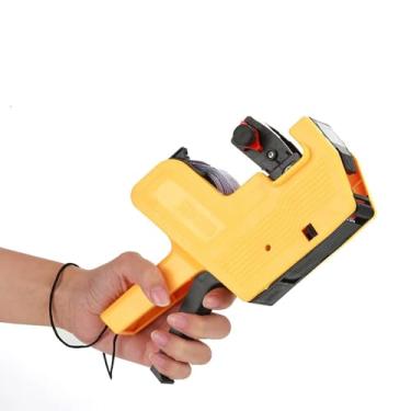 Imagem de Price Tag Gun Labelador, 8 Dígitos de Preço de Preço, Ferramenta de Varejo de Pistola de Preço Com Rótulos e Recarga de Tinta para Uso No Varejo (Amarelo)
