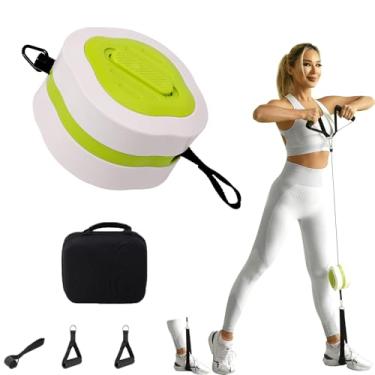 Imagem de DRZHEAM Bomba de fitness de resistência ajustável de 3 velocidades, máquina de remo com halteres, equipamento de treinamento abrangente para casa, bomba de tensão, dispositivo de força de braço