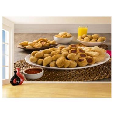 Imagem de Papel De Parede Alimentos Salgados Coxinha Bar 3,5M Al504 - Você Decor