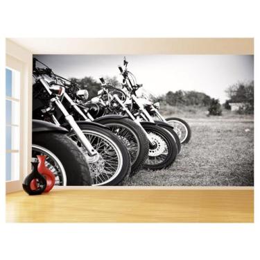 Imagem de Papel De Parede 3D Moto Custom Chopper Viagem 3,5M Bkm95 - Você Decora