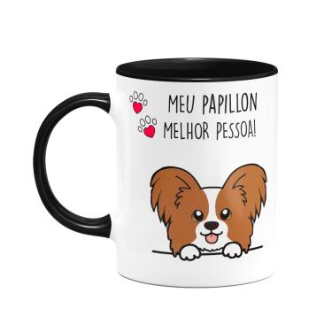 Imagem de Caneca Dog - Meu Papillon, melhor pessoa! B-black