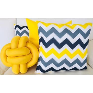 Imagem de Kit 3 Capas de Almofadas Decorativas + Almofada Nozinho(15)