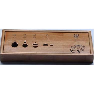 Imagem de 1 Pc Madeira Bambu Puer Bandeja De Chá Kung Fu Jogo De Chá Sala Mesa De Tabuleiro Cultura Tradicional Chinesa Ferramentas De Cerimônia Jogo De Chá