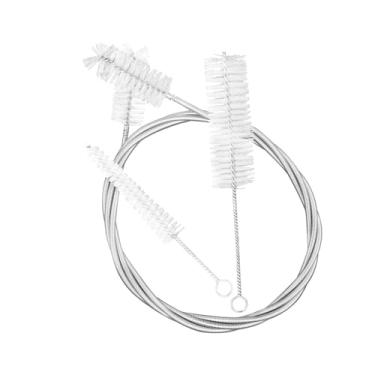 Imagem de jiingekk Pincéis de trompete, 3 peças de kits de trompete, escovas de trompete, válvulas de escova de escova de instrumento musical, conjunto de ferramentas de manutenção