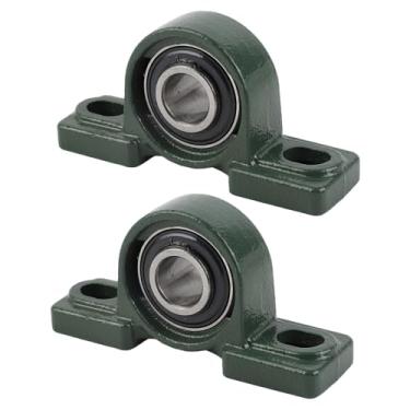 Imagem de Eacam Rolamento de Travesseiro, 2pcs UCP204 Rolamento Montado na Bola, Diâmetro de 20 Mm Furo, Auto-alinhamento, Aço do + Ferro, Desempenho Estável, para Uso Máquinas