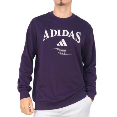 Imagem de Blusa Adidas Heritage Graphic Tennis Crew Roxa-Masculino