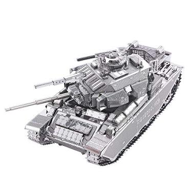 Imagem de Piececool 3D Puzzles for Adults Metal Tank Model Kits-Centurion Afv Tank DIY 3D Metal Model Building Blocks Brain Teaser Puzzle Stress Relief Toys, Great Birthday Gifts-172 Pcs