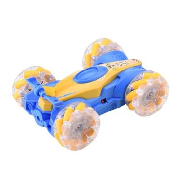 Imagem de SPYMINNPOO Carro RC de Dublês Com Controle de Gestos e Função de Pulverização, 360 ° Gotas de Luzes LED e Brinquedos de Corrida de Desvio de 2,4g para Crianças e Adultos (Azul claro)