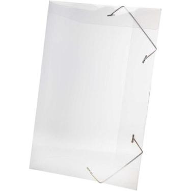 Imagem de Pasta Plástica Dello Oficio com Elástico e Aba cor Cristal 1 Unidade