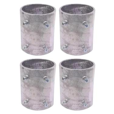 Imagem de 4 Conector Unidut Reto Sieg Medida 1 1/2 Em Alumínio
