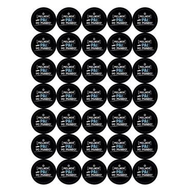 Imagem de Cartela de Adesivos Comemoração O Melhor Pai do Mundo 35 Uni