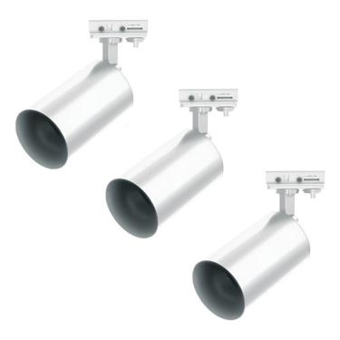 Imagem de Kit Trilho Com 3 Spots Branco Eco3997 Inspire 9w Bivolt