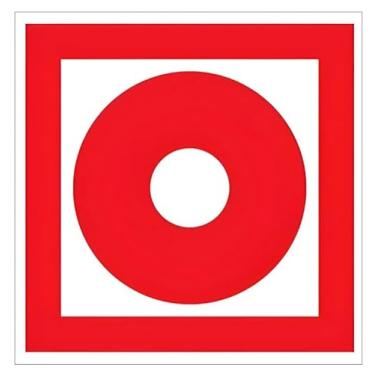 Imagem de Placas de Sinalização de Emergência E2, Alarme de incêndio, 20x20 cm, Fotoluminescente, Kit com 4 Unidades