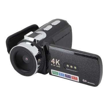 Imagem de Fockety Câmera de Vídeo Em 4K, Câmera de Digital Wi -Fi de 64MP Com Tela HD IPS HD de 3 ", Ir Night Vision, Fill Light & Battery, de Vlogging para YouTube, Fotografia