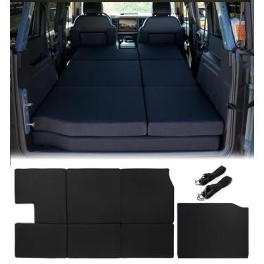 Imagem de Xprite Kit de colchão Bronco atualizado – Almofada de cama e almofada de nivelamento de espuma de alta densidade de 7,6 cm de espessura, plataforma de dormir portátil dobrável compatível com Ford