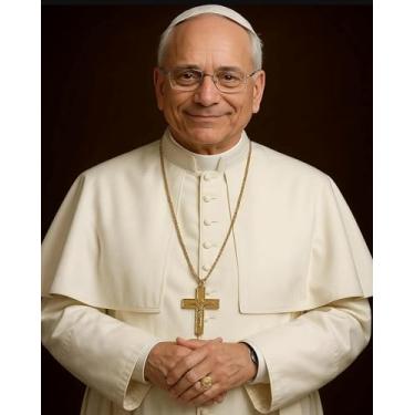 Imagem de GIFTSFARM Papa Leão XIV Retrato Arte de parede 20 x 25 cm, impressão de decoração religiosa católica, presentes de imagem do Santo Padre para ela