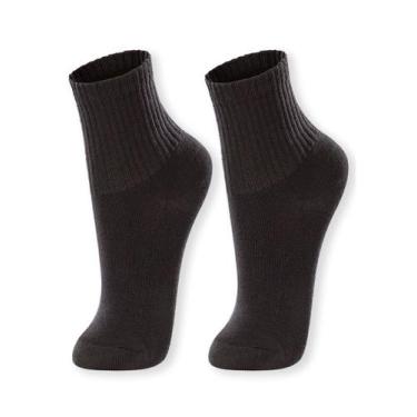 Imagem de Kit 2 Pares de Meias Infanti Cano Médio Lupo 2727-088, Preto, 30/36