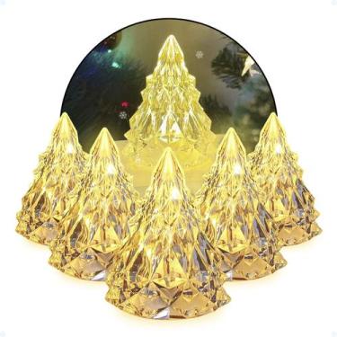 Imagem de Kit Luminária Led Cristal Decoração De Mesa Enfeite Árvore - Hxt