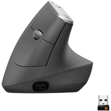 Imagem de Logitech Mx Vertical Mouse Wireless ótico Grafite-910-00