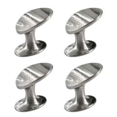 Imagem de Kit 04 Puxadores Ponto Nip Móveis Gavetas Portas Armários - Renna, Esc