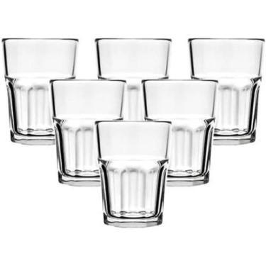 Imagem de Jogo de Copos Bristol 200ml Copo Vidro Agua 6 Unidades Kit - Nadir Fig
