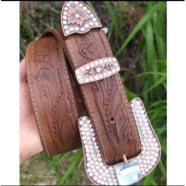 Imagem de cinto country feminino - selaria rio negro, Marrom, 90