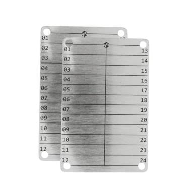 Imagem de 2 Placas em Aço Inox Cold Wallet – Armazena Seed Phrase 24 Palavras