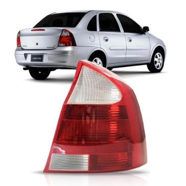 Imagem de Lanterna Traseira Corsa Sedan 2003 Á 2007 Ré Cristal - JCV, Direito