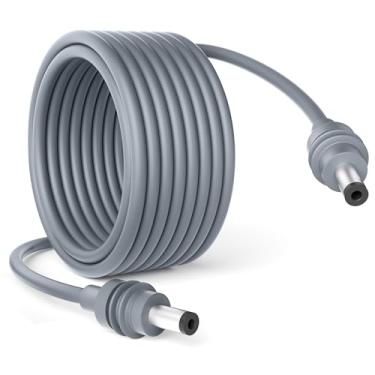 Imagem de Gunovy Cabo Starlink Mini Dc Para Alimentação 16,4 Pés/5 M Com Adaptador Macho Tipo C Fêmea Acessórios De 5,5 * 2,1 Mm 18 Awg Cinza 5