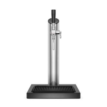 Imagem de Torre de Chopp Electrolux Beer Flow Inox 1 Torneira e Base Preta para Cervejeira Home Bar - Torre de Chopp Beer Flow Electrolux