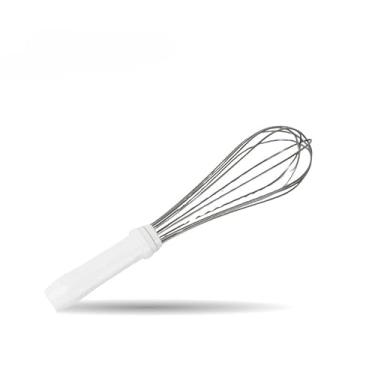 Imagem de Batedor Fouet Inox Profissional Branco 25cm 30cm 35cm 40cm Fue Creme Clara Bolo Massa(30cm)