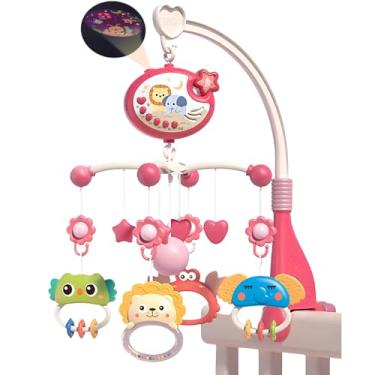 Imagem de Mobile musical para berço Bebê giratório projetor a pilha