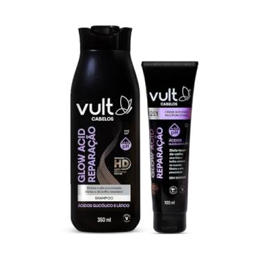 Imagem de Vult Combo Glow Acid Reparação: Shampoo 350ml + Creme Capilar 100ml