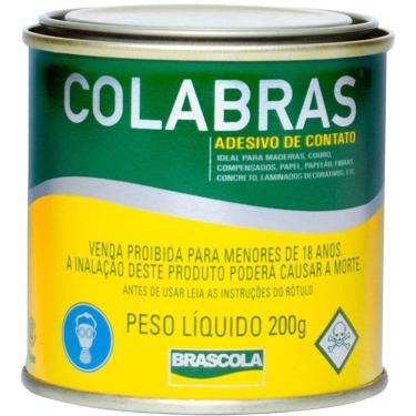 Imagem de Cola de Contato Brascola Colabras com Toluol 200g