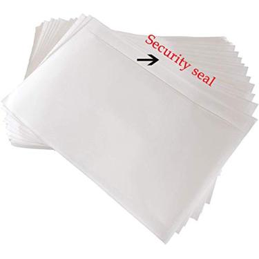 Imagem de SJPACK 1000 envelopes adesivos transparentes de 19 cm x 14 cm para carregamento superior