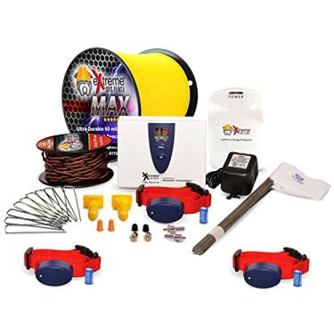 Imagem de Extreme Dog Fence Cerca elétrica para cães de grau máximo – kit de 3 cães – 1,5 m de fio resistente – mais fio de serviço máximo para melhor desempenho e confiabilidade