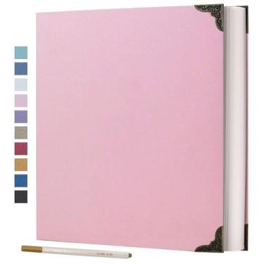 Imagem de Álbum de fotos Vienrose Self Adhesive 60 páginas, capa dura, rosa