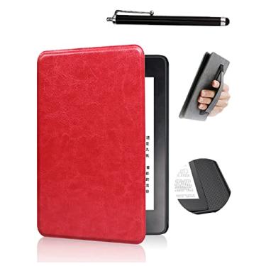 Imagem de Capa para Kindle Paperwhite Geração (2012-2015) Modelo C2V2L3/RS23CV) - Função de despertar inteligente, com caneta incluída, alça de mão-Red