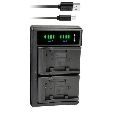 Imagem de Carregador De Bateria Digital Duplo Canon Kastar Cb-Bp828