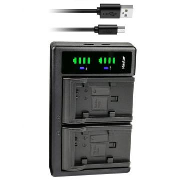 Imagem de Carregador De Bateria Digital Duplo Canon Kastar Cb-Bp828