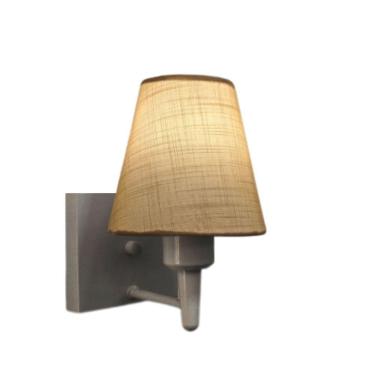 Imagem de Arandela Quadrada Md-2034 Cinza Cúpula Em Tecido Cone Palha - Bivolt