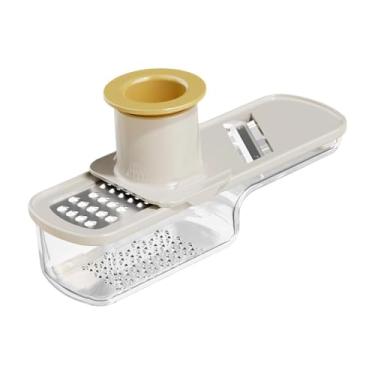 Imagem de Ｂｅｓｇａ Ralador de Alho E Gengibre, Cortador de Alho, Corte Fácil, Ralar, Fácil de Segurar, Utensílio de Cozinha, Manual para Wasabi, Sala de Jantar, Frutas, Bege Branco