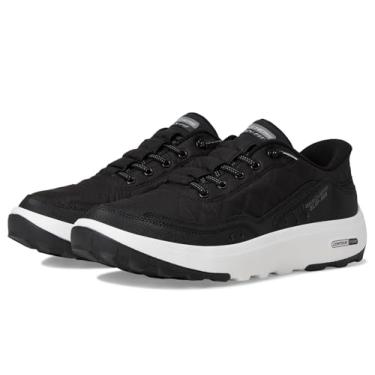 Imagem de Skechers Tênis masculino Urban Explore confortável com as mãos livres sem cadarço, Preto/branco, 46