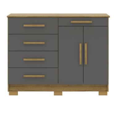 Imagem de Comoda Sapateira 5G 2P 122 cm SIRI 20019 Nature Alasca VLR