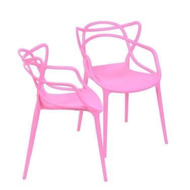 Imagem de Kit com 2 Cadeiras para Sala de Jantar Allegra Solna Rosa