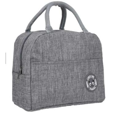 Imagem de Bolsa Térmica Multiuso 4L – Mantém Alimentos Frios e Quentes – Impermeável e Leve – Ideal para Marmita, Academia, Praia e Viagens – Cores: Preto, Rosa, Vermelho, Azul e Cinza