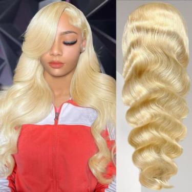 Imagem de Peruca frontal de renda Loyom Blonde 613 Cabelo humano 66cm 200mL