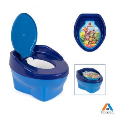 Imagem de Troninho Penico Desfralde Assento Redutor De Vaso Infantil - LUGO, Azu